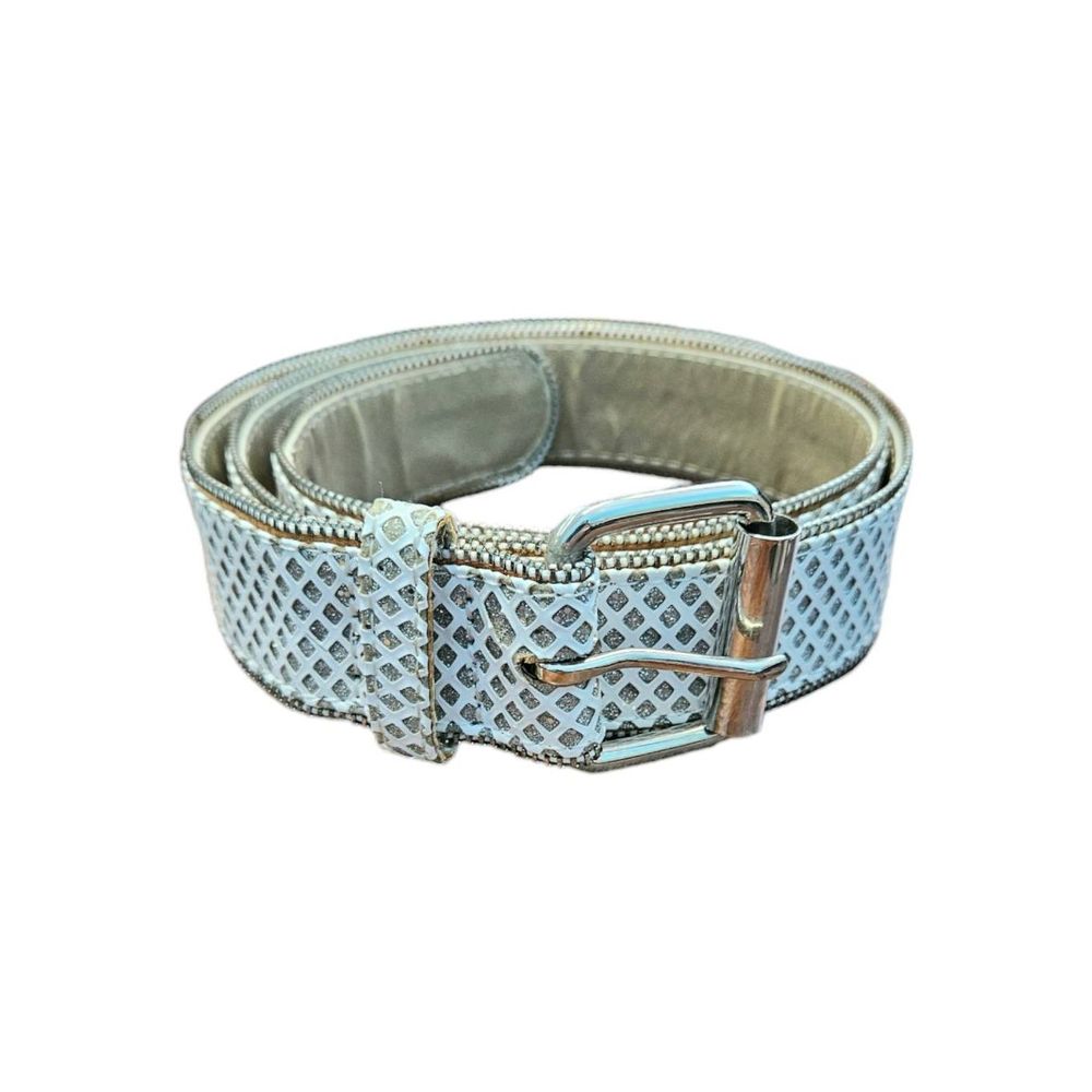 White Sparkly Belt Womens size Large
